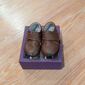 Brown Leather Kids Shoes